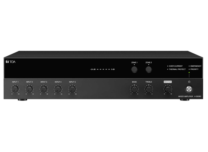 TOA A-3524D 5 Inputs Digital Mixer Amplifier Audio Amplifier TOA