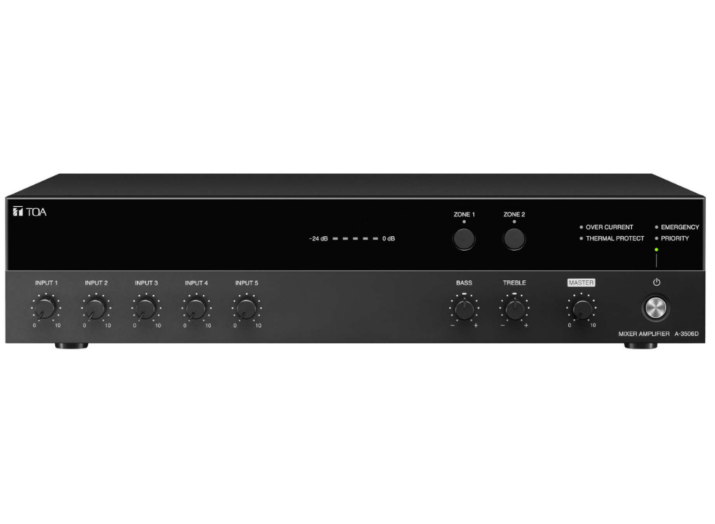 TOA A-3548D 5 Inputs Digital Mixer Amplifier Audio Amplifier TOA