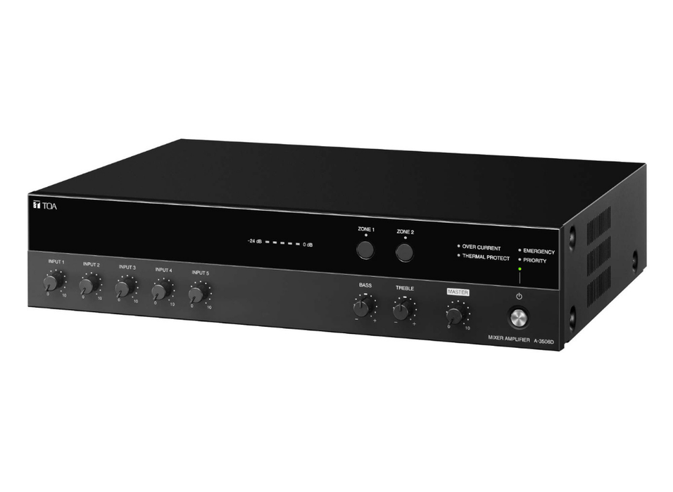 TOA A-3548D 5 Inputs Digital Mixer Amplifier TOA Audio Amplifiers TOA