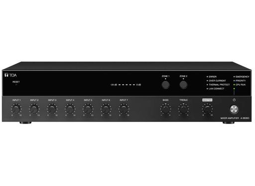 TOA A-3606D 4 Channels Digital Mixer Amplifier TOA Audio Amplifiers TOA