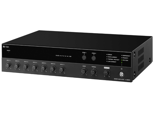 TOA A-3606D 4 Channels Digital Mixer Amplifier TOA Audio Amplifiers TOA