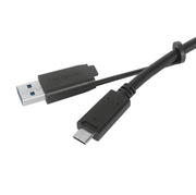Targus 1M USB-C® Male to USB-C® Male 10 Gbps Screw-In Cable with USB-A Tether | ACC1133GLX USB Cable Targus