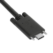 Targus 1M USB-C® Male to USB-C® Male 10 Gbps Screw-In Cable with USB-A Tether | ACC1133GLX USB Cable Targus