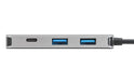 Targus USB-C Multi-Port Hub with 2x USB-A and 2x USB-C Ports with 100W PD Pass-Thru | ACH228EU Targus Interface Hubs Targus