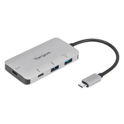 Targus USB-C Multi-Port Hub with 2x USB-A and 2x USB-C Ports with 100W PD Pass-Thru | ACH228EU Targus Interface Hubs Targus