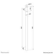 NeoMounts ACL25-500BL Extension Pole Projector Ceiling Mount - 89cm Projector Mount NeoMounts