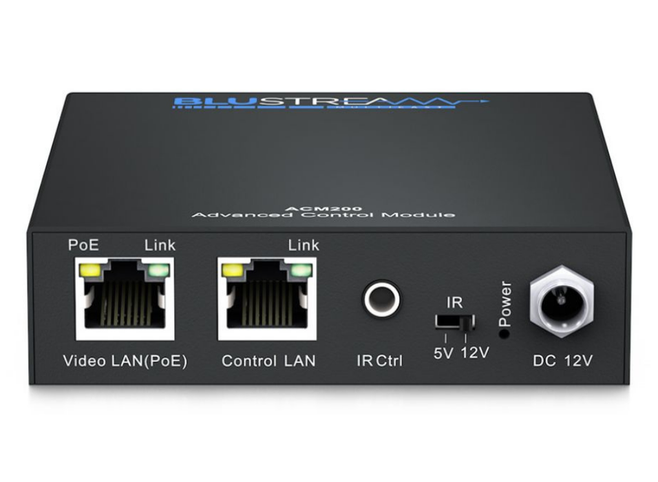 BluStream ACM200 Advanced Control Module for IP50 and IP200 Series Video over IP BluStream Control Module BluStream