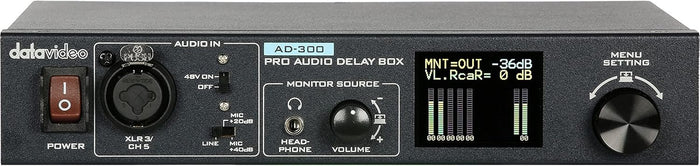 DataVideo Pro Audio Delay Box | AD-300 Audio Mixer DataVideo