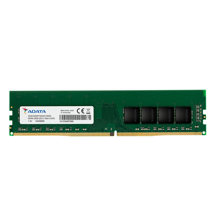 ADATA Premier DDR4 32GB 3200MHz U-DIMM Desktop Memory Module | AD4U320032G22-SGN Memory Module ADATA