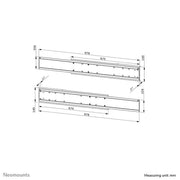 NeoMounts ADM-875WH2 Dual Screen Adapter Mounting Kit NeoMounts