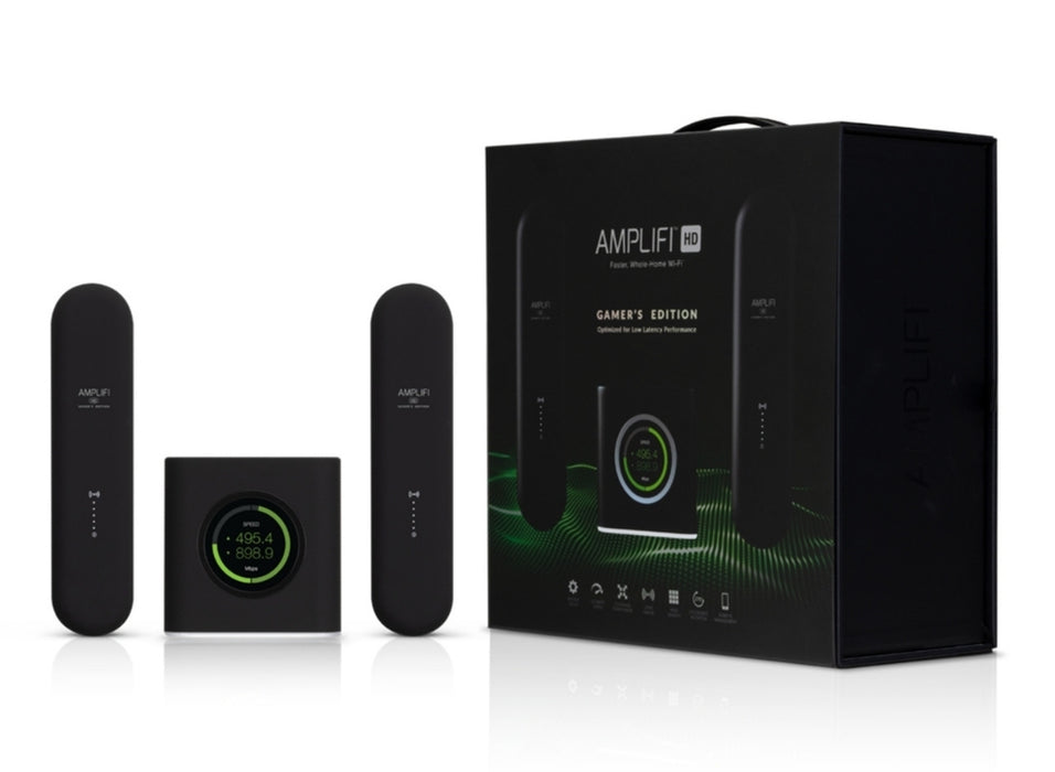 Ubiquiti HD Gamer’s Edition Wireless Router Gigabit Ethernet Dual-band 2.4 GHz / 5 GHz Black | AFI-G-UK Wireless Router Ubiquiti