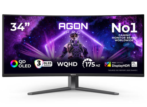 AOC AG346UCD 34" 175Hz 0.03ms WQHD Curved Gaming Monitor Gaming Monitor AOC