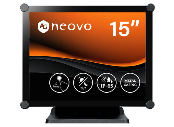 AG Neovo TX-1502 15" XGA Touch Screen Monitor with Metal Casing Touchscreen Monitor AG Neovo