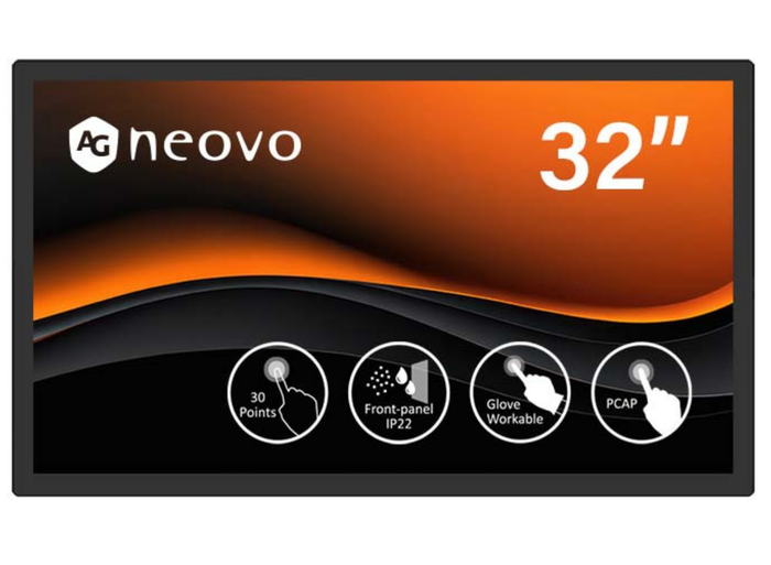 AG Neovo TX-3203 32" Full HD 30pt Touch Screen Display Interactive Touchscreen Display AG Neovo