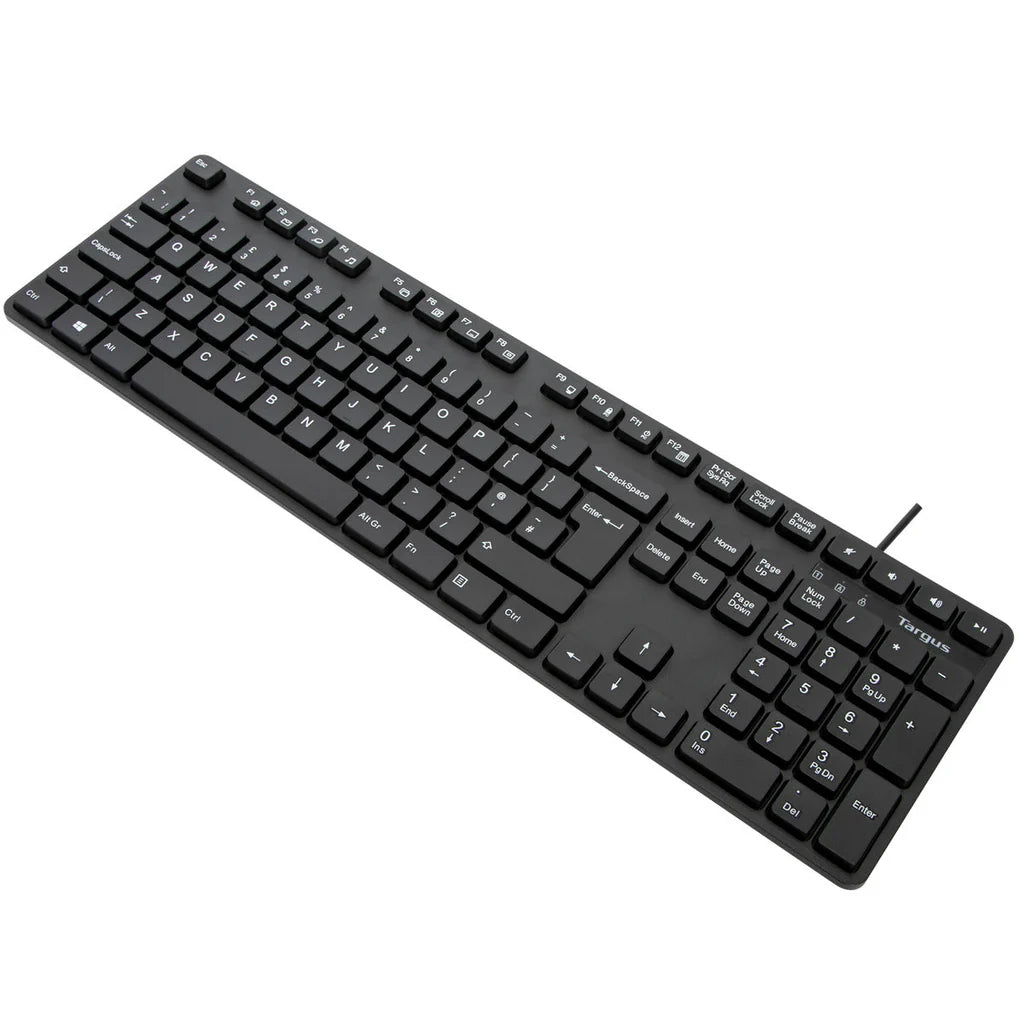 Targus Full-size USB Wired Antimicrobial Keyboard (UK) | AKB30AMUK Keyboard & Mouse Targus