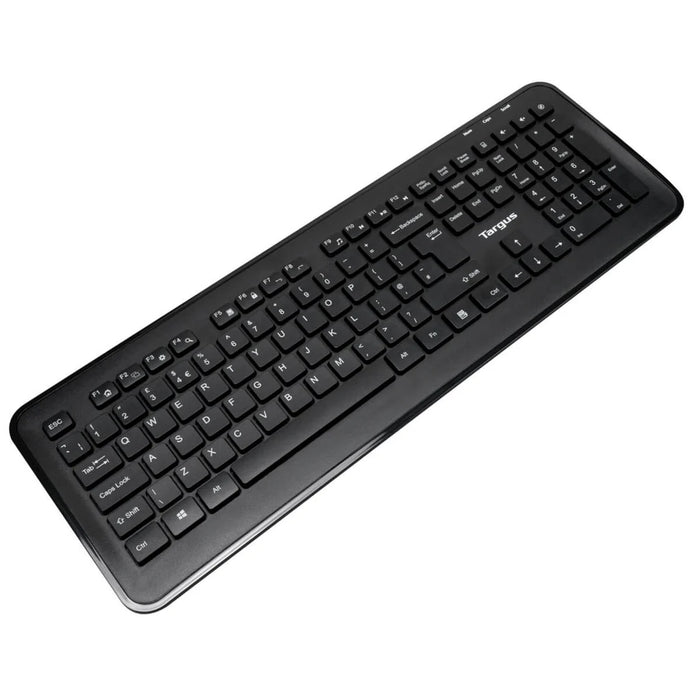 Targus Full-size Wireless Keyboard and Mouse Combo - Black (UK) | AKM610UK Keyboard & Mouse Targus