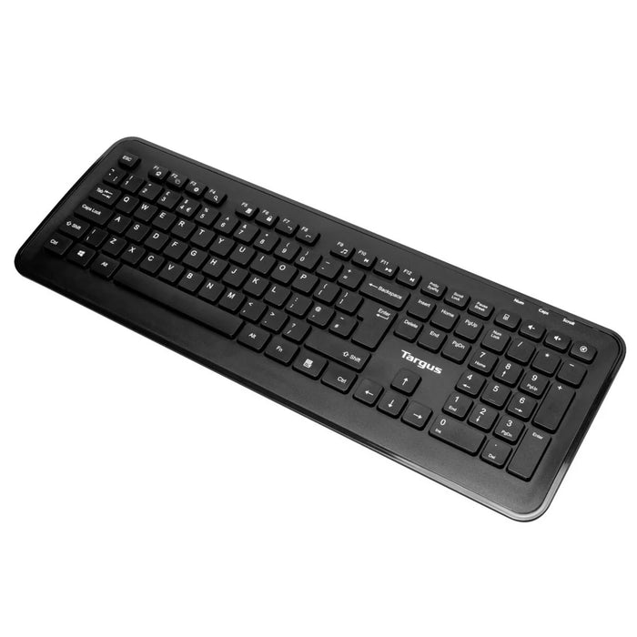 Targus Full-size Wireless Keyboard and Mouse Combo - Black (UK) | AKM610UK Keyboard & Mouse Targus