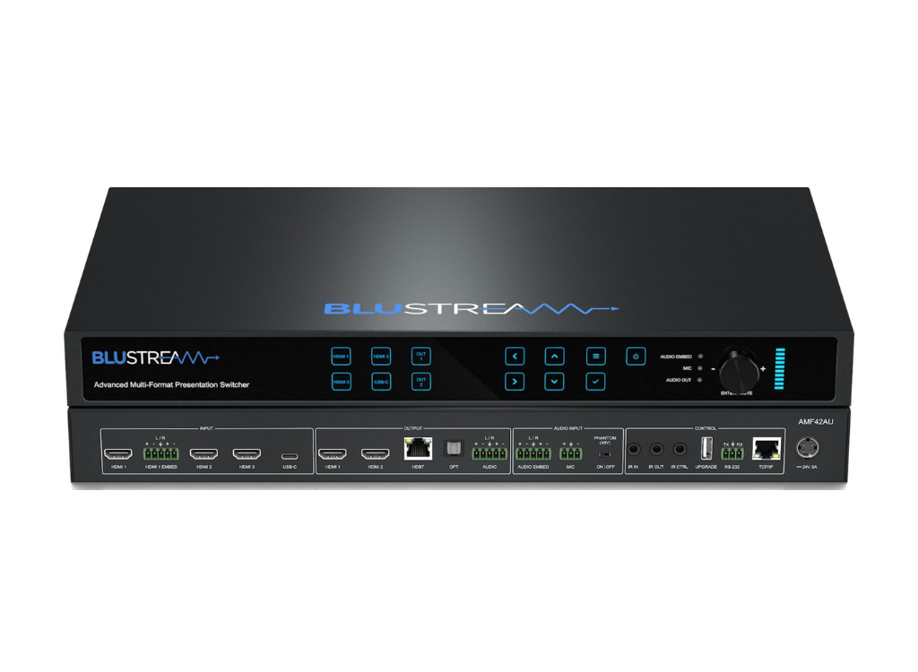 BluStream Advanced Multi-Format Presentation Switcher | AMF42AU Video Switch BluStream