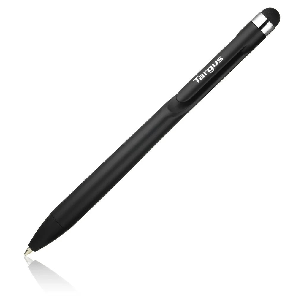 Targus Antimicrobial 2-in-1 Stylus & Pen For Smartphones and Touchscreens - Black | AMM163AMGL Active Stylus Pen Targus