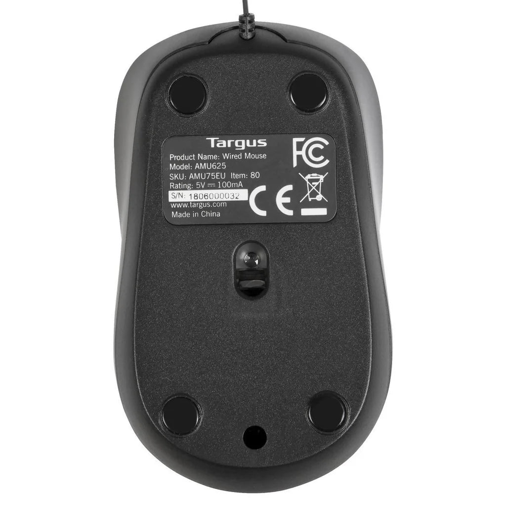 Targus Compact Blue Trace Travel Mouse - Black | AMU75EU Keyboard & Mouse Targus
