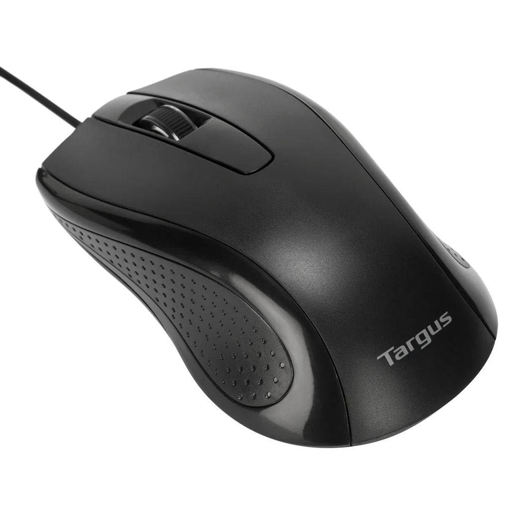 Targus Full-Size Optical Antimicrobial Wired Mouse | AMU81AMGL Keyboard & Mouse Targus