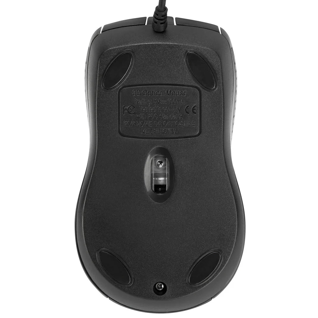 Targus Full-Size Optical Antimicrobial Wired Mouse | AMU81AMGL Keyboard & Mouse Targus