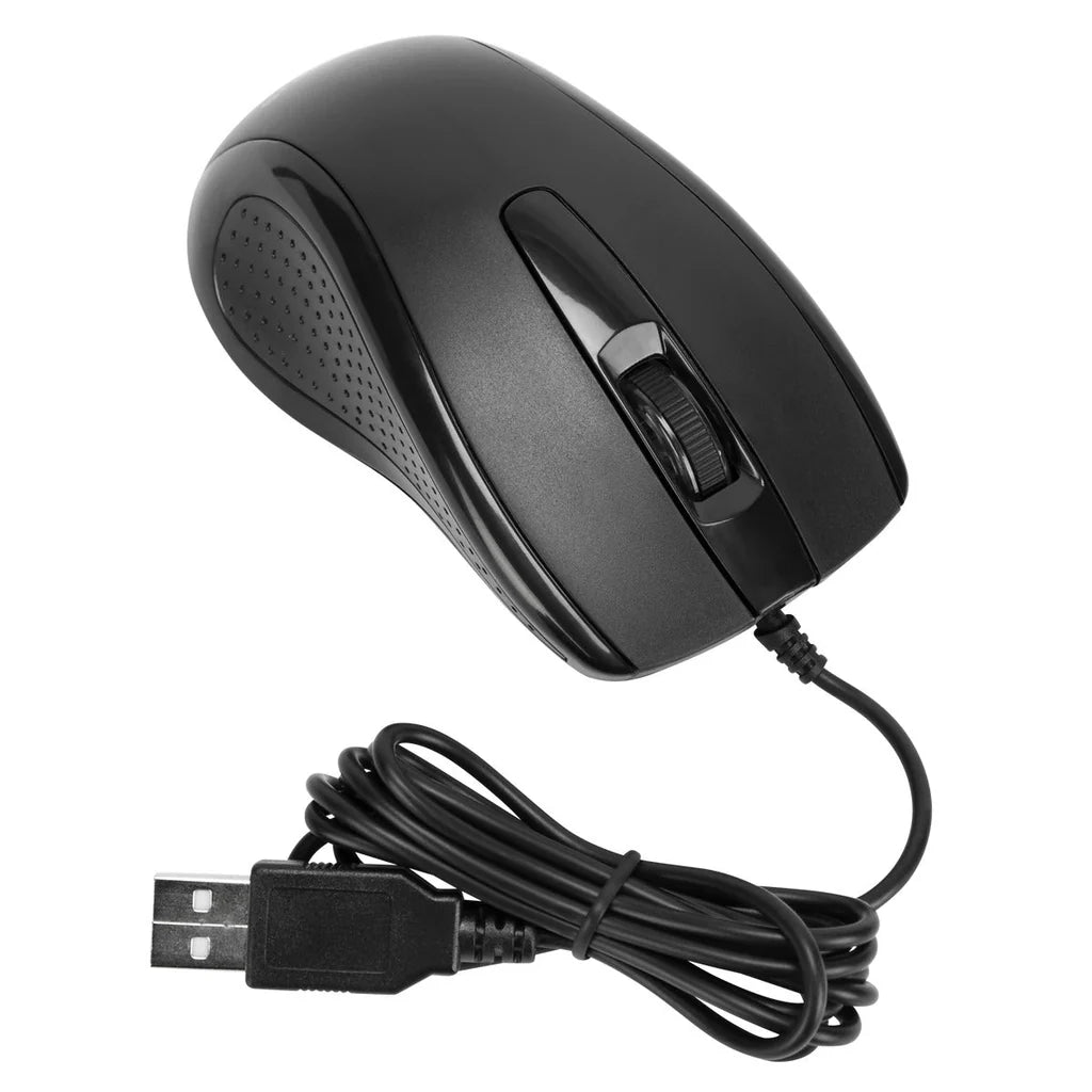 Targus Full-Size Optical Antimicrobial Wired Mouse | AMU81AMGL Keyboard & Mouse Targus