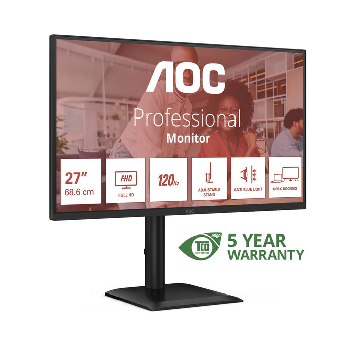 AOC 27E4CV 27" 120Hz 4ms Full HD Desktop Monitor Desktop Monitor AOC