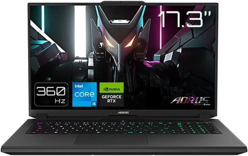 Gigabyte AORUS 17" FHD 360Hz Core i5 16 GB Ram 512 GB SSD GeForce RTX 4060 Gaming Laptop