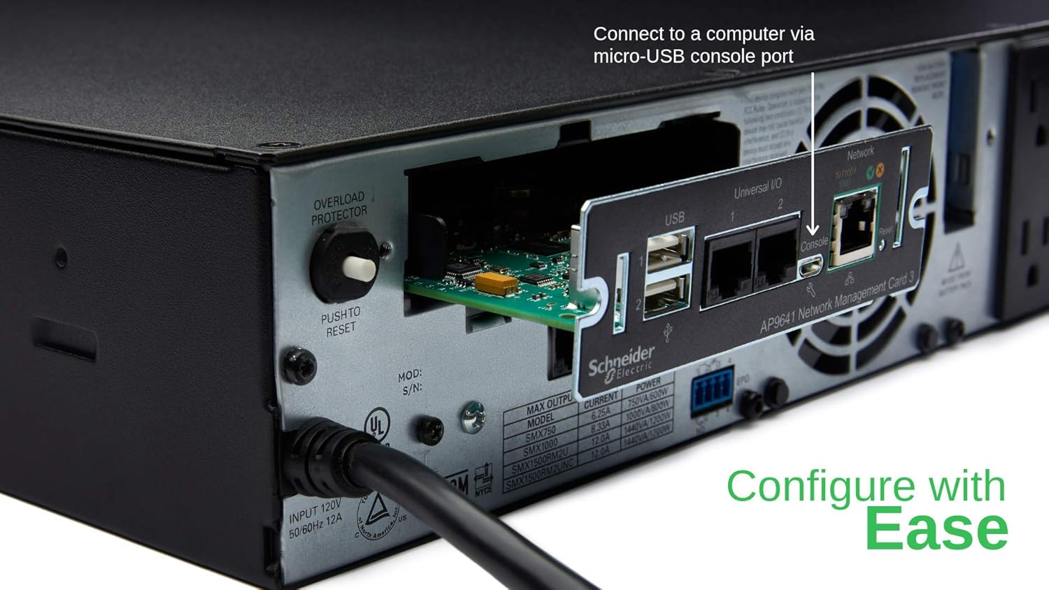 APC AP9641 UPS Network Management Card 3 with Environmental Monitoring UPS Network Management Card APC