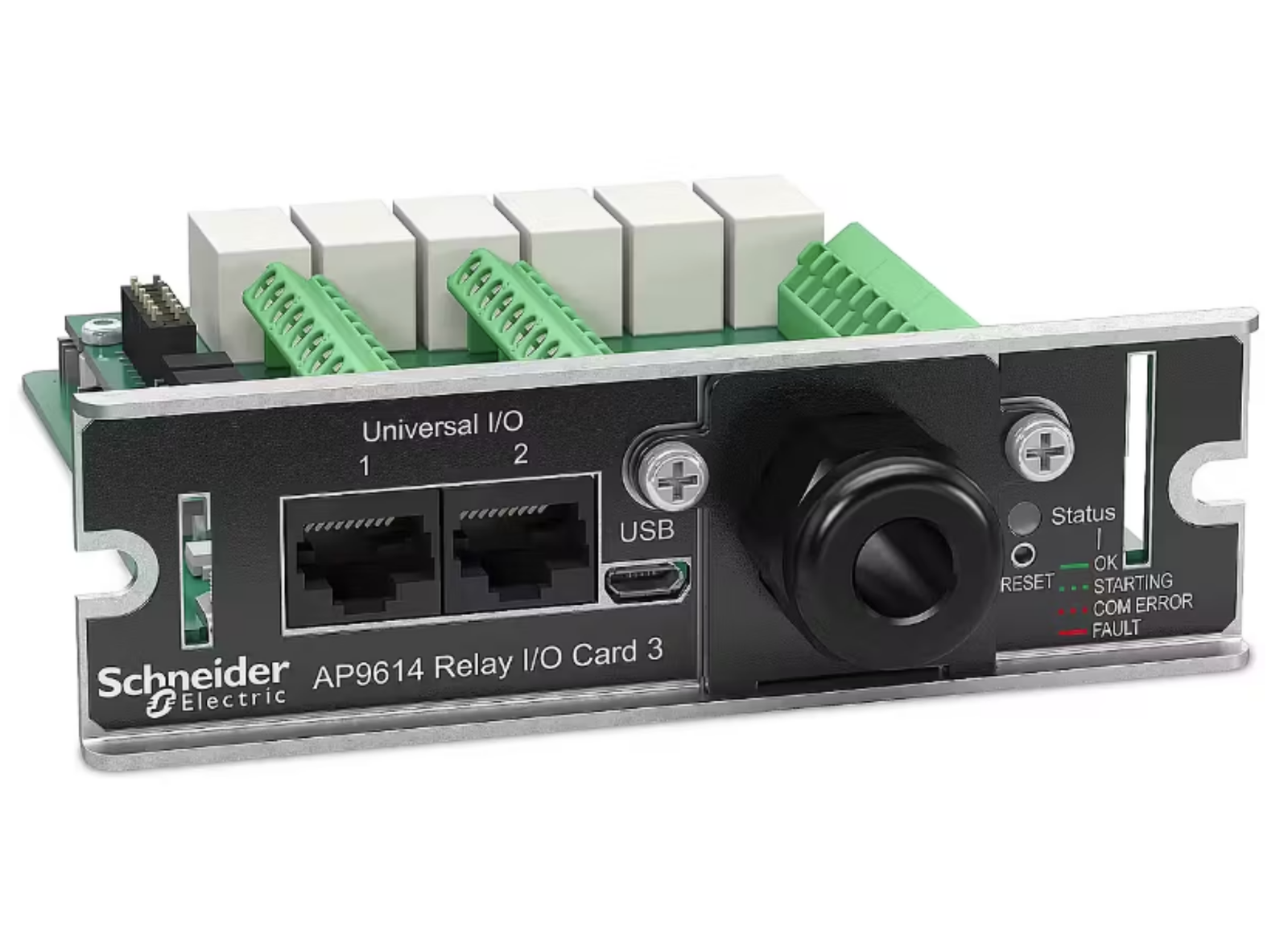 APC AP9614 Dry Contact I/O Card | Advanced UPS Environmental Monitoring & Relay Management Module UPS Network Management Card APC