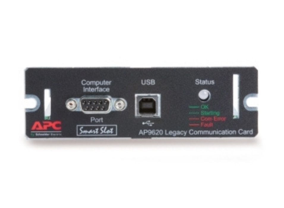 APC AP9620 Legacy Communications SmartSlot Card | UPSLink Protocol Translation & Management Module UPS Network Management Card APC