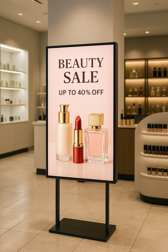 Moove SMLUDS55B – 55" Double-Sided Ultra High Brightness Digital Display | 3500 cd/m² Floor Standing Signage High Brightness Digital Signage ScreenMoove