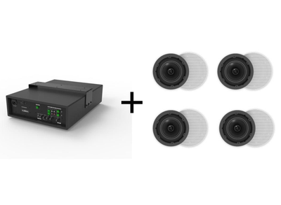 Vivolink Audiopack 8" Subwoofer 50W + 4 Ceiling Speakers | AUDIOPACK4 Loudspeaker Vivolink