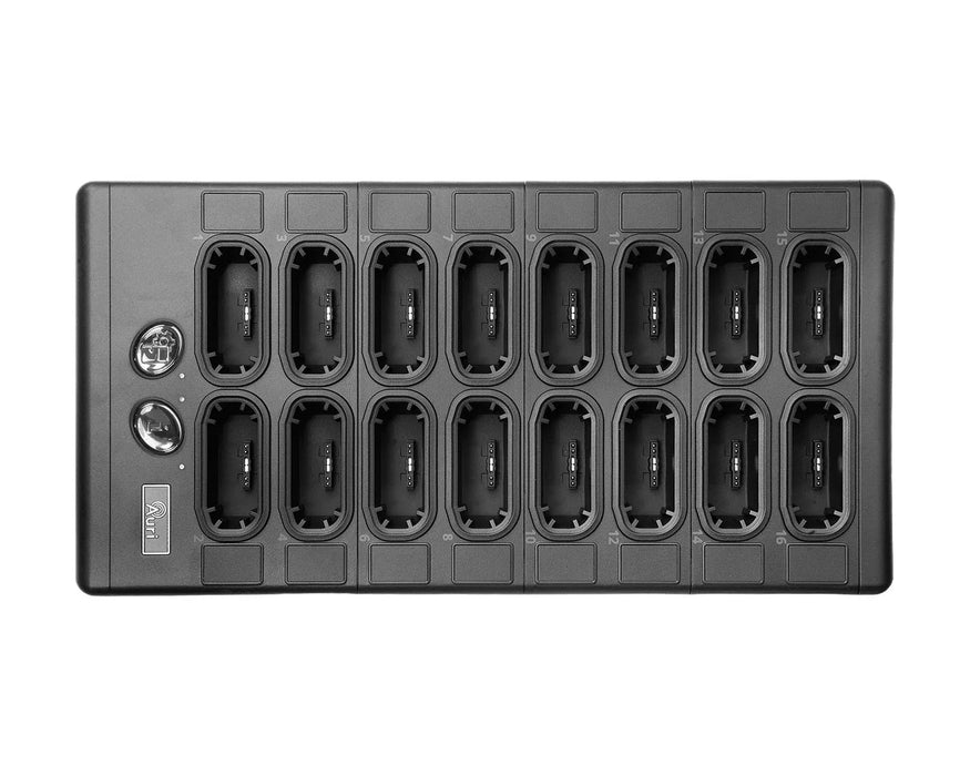 Ampetronic Auri D16 Professional 16-Unit Docking Station with Charging & Control | AURI-D16-0 Docking Station Ampetronic
