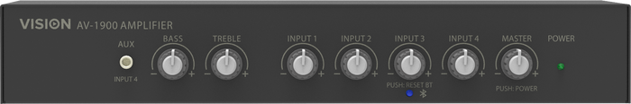 Vision AV-1900 2x50W RMS Mixer Amplifier Audio Amplifier Vision