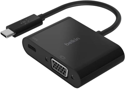 Belkin USB-C to VGA + Charge Adapter | AVC001BTBK Laptop Docks & Port Replicators Belkin