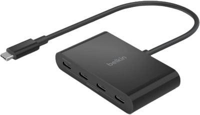 Belkin Interface Hub 4-Port USB Type-C 10000 Mbit/s Black | AVC018BTBK Laptop Docks & Port Replicators Belkin