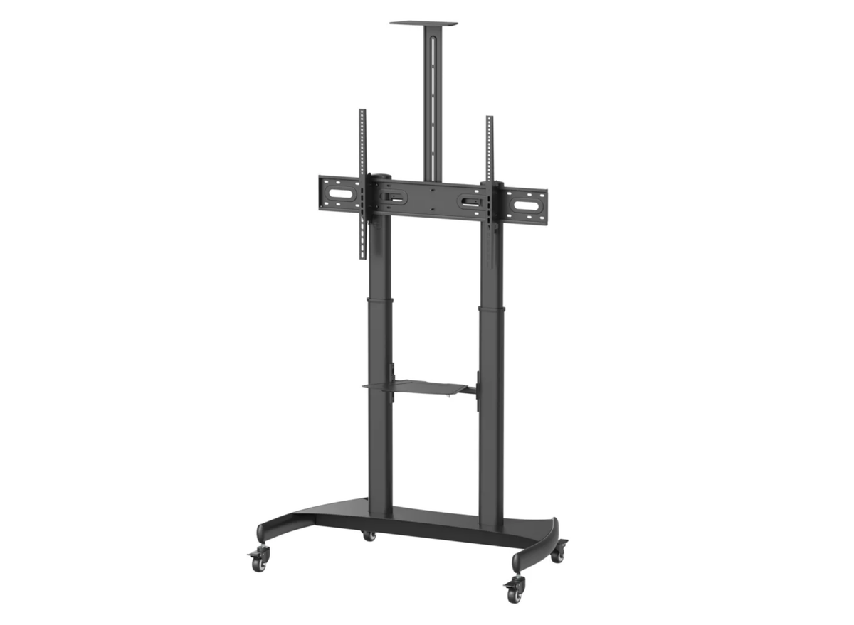 Moove APTC1100 Heavy Duty Mobile TV Cart for 60–100" Screens – 100kg, Height Adjustable & Tilting Mobile Trolley ScreenMoove