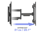 Moove OHL404 Full Motion TV Wall Mount for 32–70" Screens – 30kg, Tilt & Swivel Wall Mount Bracket ScreenMoove