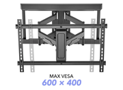 Moove OHL665 Full Motion TV Wall Mount for 37–80" Screens – 50kg, Tilt & Swivel Wall Mount Bracket ScreenMoove