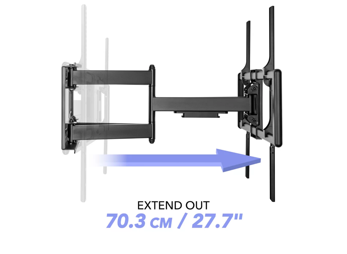 Moove PHL965 Heavy Duty Full Motion TV Wall Mount for 60–100" Screens – 90kg, Tilt & Swivel Wall Mount Bracket ScreenMoove