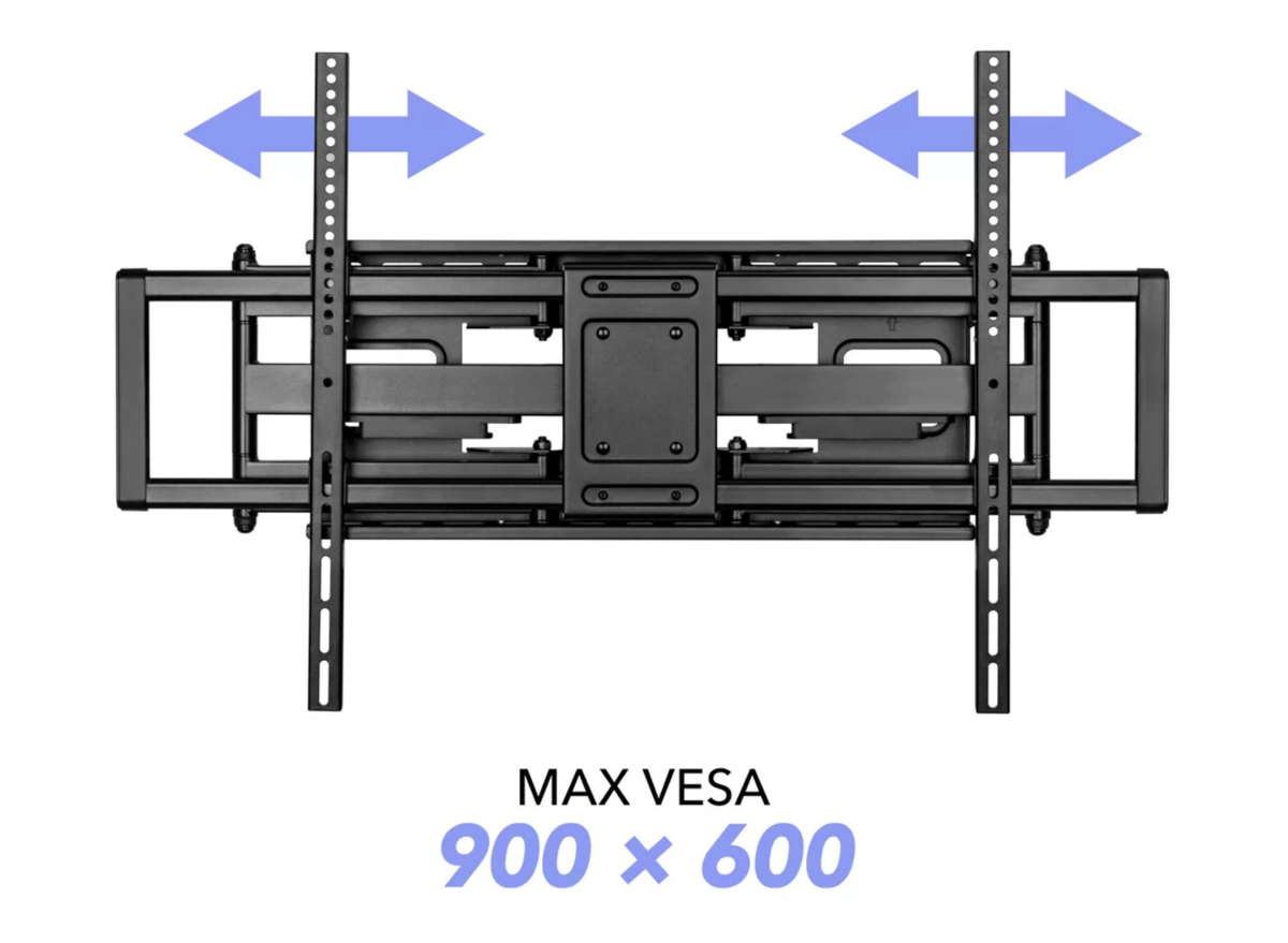 Moove PHL965 Heavy Duty Full Motion TV Wall Mount for 60–100" Screens – 90kg, Tilt & Swivel Wall Mount Bracket ScreenMoove