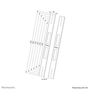 NeoMounts AWL-250BL18 VESA Extension Kit Mounting Kit NeoMounts