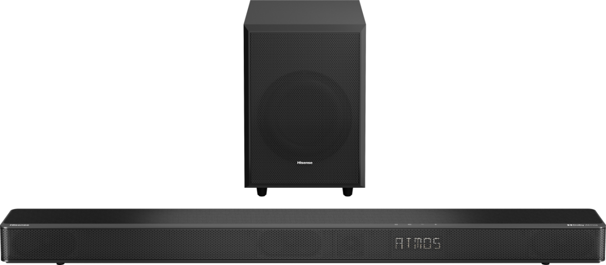 Hisense Wired & Wireless 360 3.1.2 Channels Black Soundbar Speaker | AX3120G Speaker Hisense