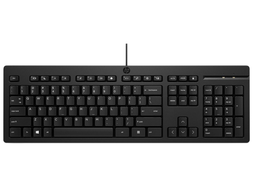 HP 125 Wired Keyboard – Full-Size USB Office Keyboard with Numeric Keypad | AY2Y7AA#ABD Keyboard & Mouse HP