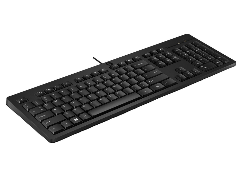 HP 125 Wired Keyboard – Full-Size USB Office Keyboard with Numeric Keypad | AY2Y7AA#ABD Keyboard & Mouse HP