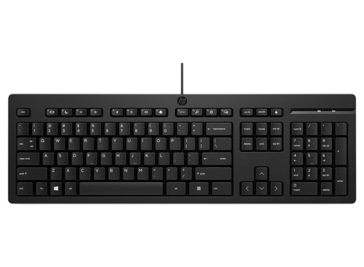 HP 125 Wired Keyboard – Full Size USB, Business Use, Black | AY2Y7AA#ABE Keyboard & Mouse HP
