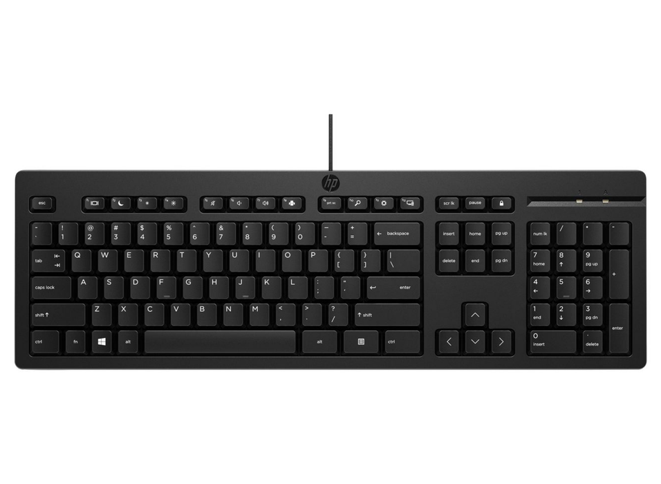 HP 125 Wired Keyboard – Full Size USB, Business Use, Black | AY2Y7AA#ABE Keyboard & Mouse HP