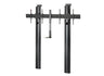 B-Tech 56" - 65" 2m Premium Floor-To-Wall Twin Screen VC Stand 2m | BT8710/B